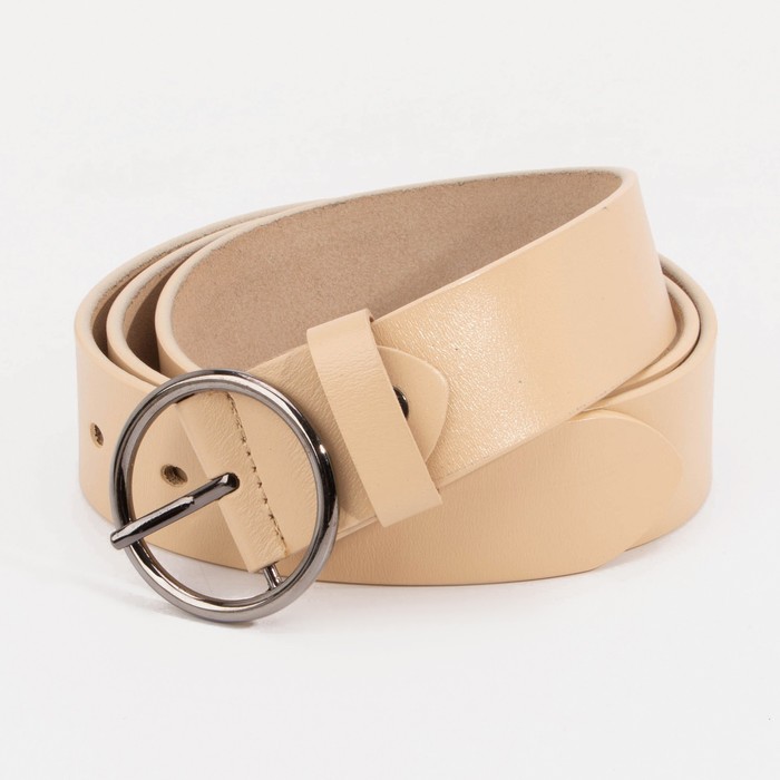 Ремень, ширина 3,5 см, винт, пряжка тёмный металл, цвет бежевый
Ремень, ширина 3,5 см, винт, пряжка тёмный металл, цвет бежевый