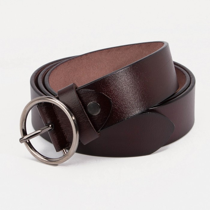 Ремень, ширина 3,5 см, винт, пряжка тёмный металл, цвет коричневый
Ремень, ширина 3,5 см, винт, пряжка тёмный металл, цвет коричневый