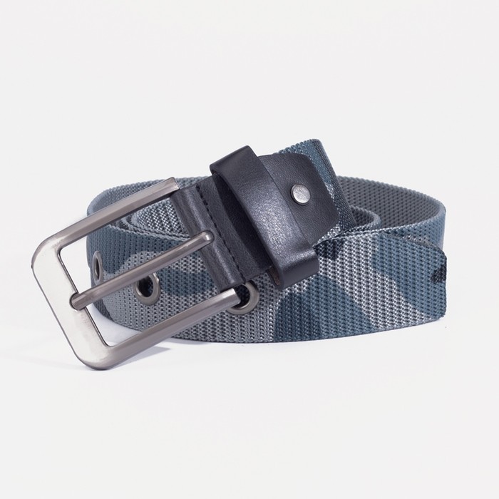 Ремень, ширина 4 см, текстиль, винт, пряжка металл, цвет серый 
Ремень, ширина 4 см, текстиль, винт, пряжка металл, цвет серый