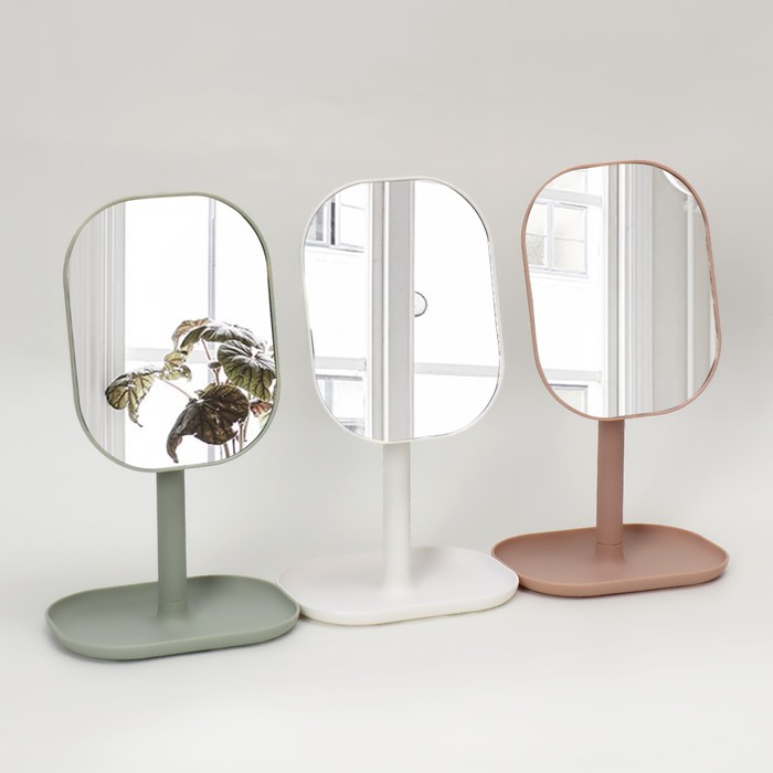 Зеркало с подставкой для хранения, зеркальная поверхность 13,8 × 17,7 см, цвет МИКС
Зеркало с подставкой для хранения, зеркальная поверхность 13,8 × 17,7 см, цвет МИКС