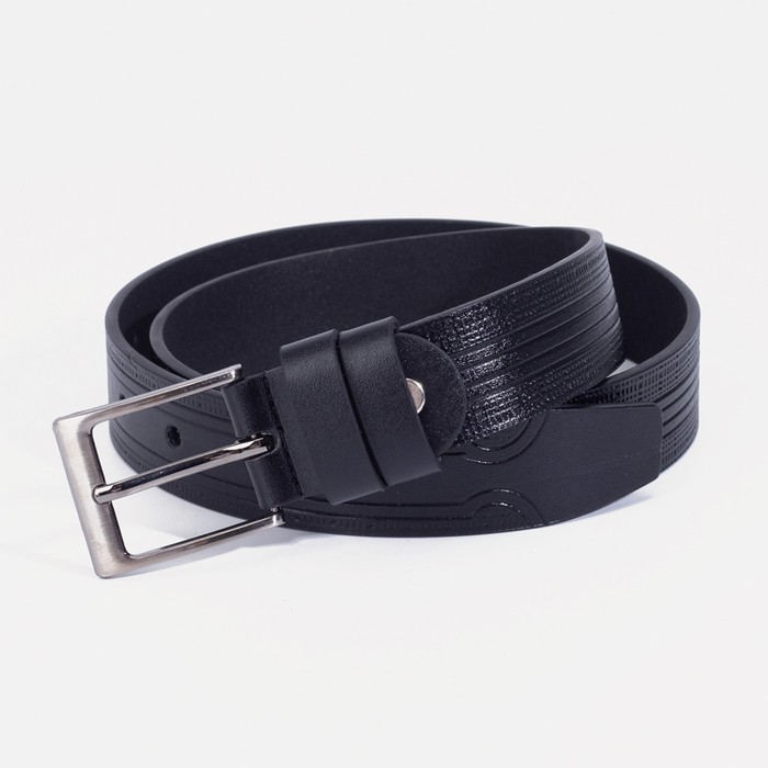 Ремень, ширина 3 см, винт, пряжка металл, цвет чёрный 
Ремень, ширина 3 см, винт, пряжка металл, цвет чёрный