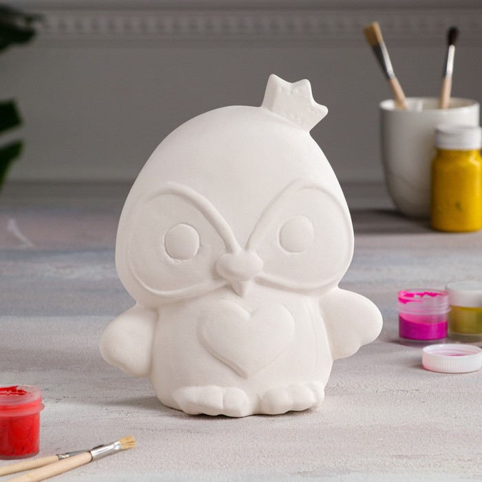 Копилка-раскраска "Совушка", под роспись, керамика, 20 см
Копилка-раскраска "Совушка", под роспись, керамика, 20 см