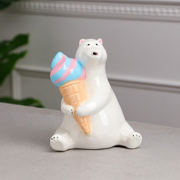 Копилка "Медведь с мороженым", белый, керамика, 19 см
Копилка "Медведь с мороженым", белый, керамика, 19 см