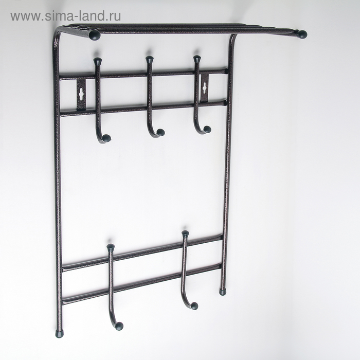 Вешалка настенная с полкой на 5 крючков, 41×25×74,5 см, цвет медный антик
Вешалка настенная с полкой на 5 крючков, 41×25×74,5 см, цвет медный антик