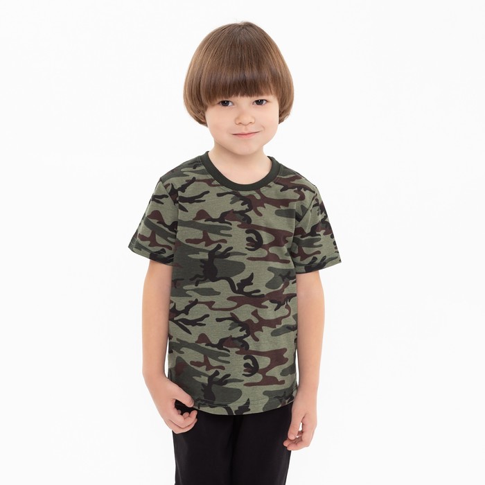 Футболка для мальчика, цвет камуфляж/зелёный МИКС, рост 122-128 см
Футболка для мальчика, цвет камуфляж/зелёный МИКС, рост 122-128 см