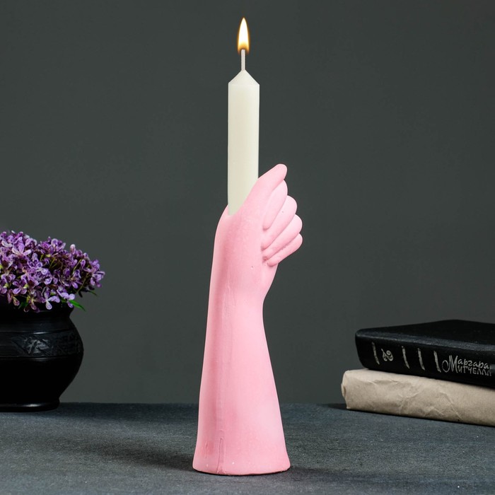 Подсвечник "Рука" розовая 23,5см
Подсвечник "Рука" розовая 23,5см
