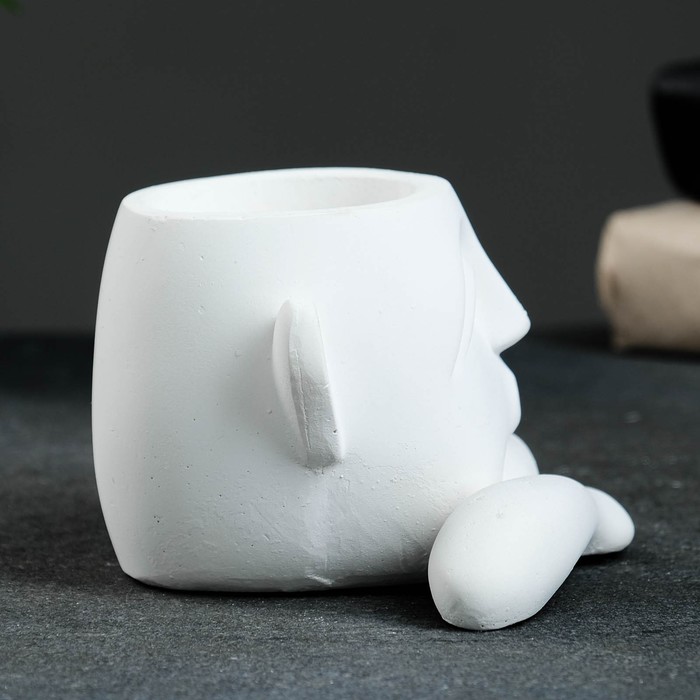 фото Кашпо - органайзер "полит" белый, 12,5х8,5х14,5см хорошие сувениры