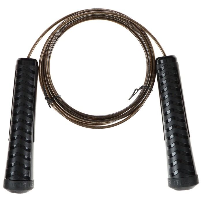 Скакалка Fortius 3 м, цвет чёрный 
Скакалка Fortius 3 м, цвет чёрный