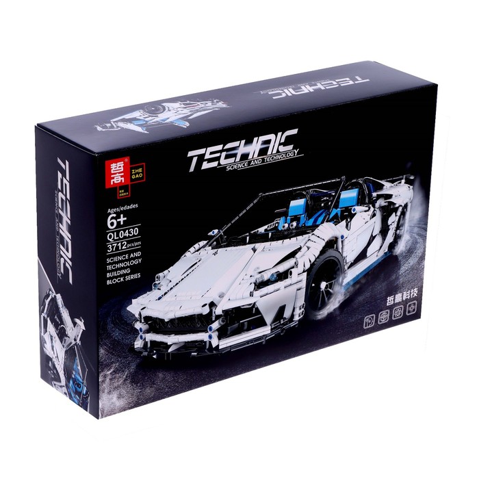 Конструктор техно «Спорткар», 3712 деталей
Конструктор техно «Спорткар», 3712 деталей