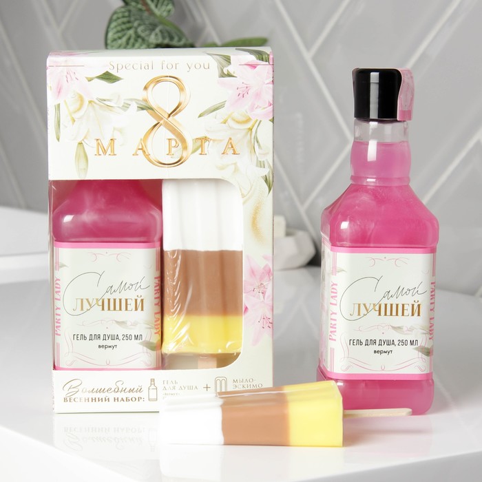 Набор "8 марта" гель для душа виски 250 мл, мыло-мороженка
Набор "8 марта" гель для душа виски 250 мл, мыло-мороженка