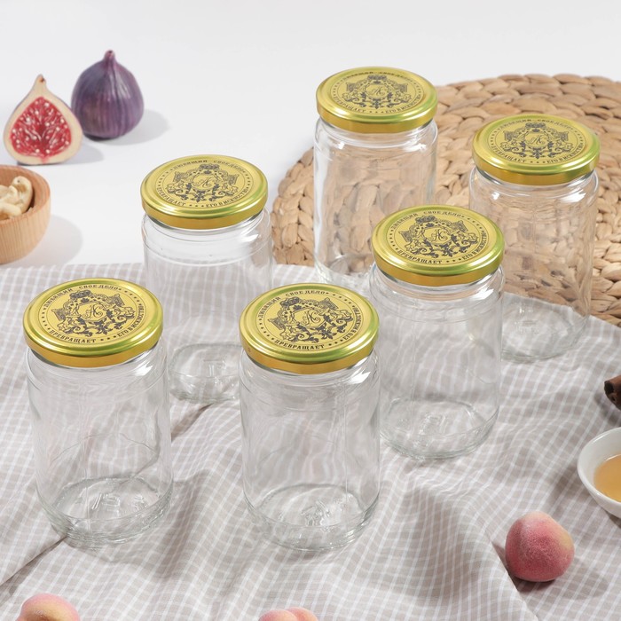 Набор банок стеклянных с крышкой, ТО-66 мм, 6 шт, 350 мл
Набор банок стеклянных с крышкой, ТО-66 мм, 6 шт, 350 мл