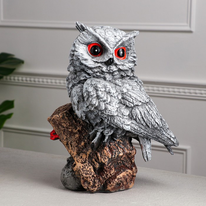 Копилка "Сова на пне", серая, рисованная, гипс, 35х28х19 см
Копилка "Сова на пне", серая, рисованная, гипс, 35х28х19 см