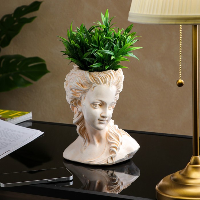 Кашпо "Голова", слоновая кость, 21х14х17 см, 1 л
Кашпо "Голова", слоновая кость, 21х14х17 см, 1 л