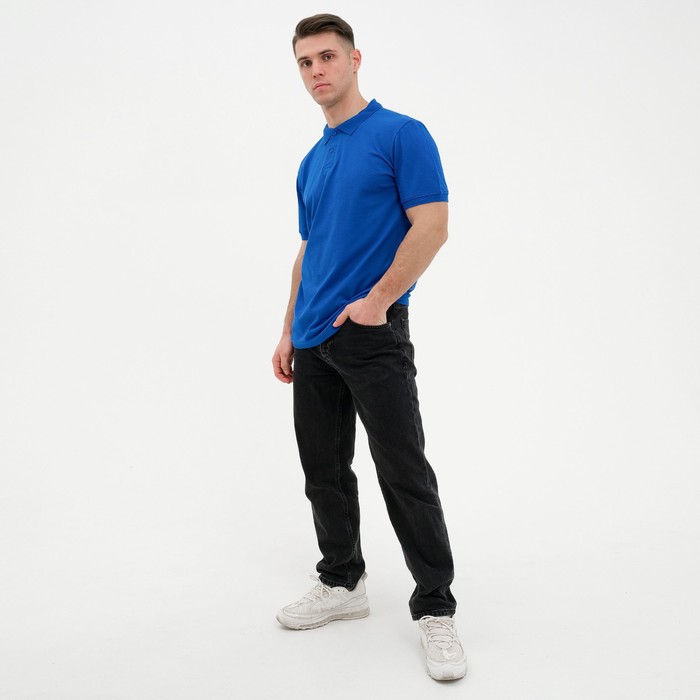 Футболка-поло мужская, цвет василёк, размер 52
Футболка-поло мужская, цвет василёк, размер 52