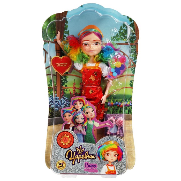 Кукла «Варя» Царевны, с радужными волосами, аксессуары, 29 см
Кукла «Варя» Царевны, с радужными волосами, аксессуары, 29 см