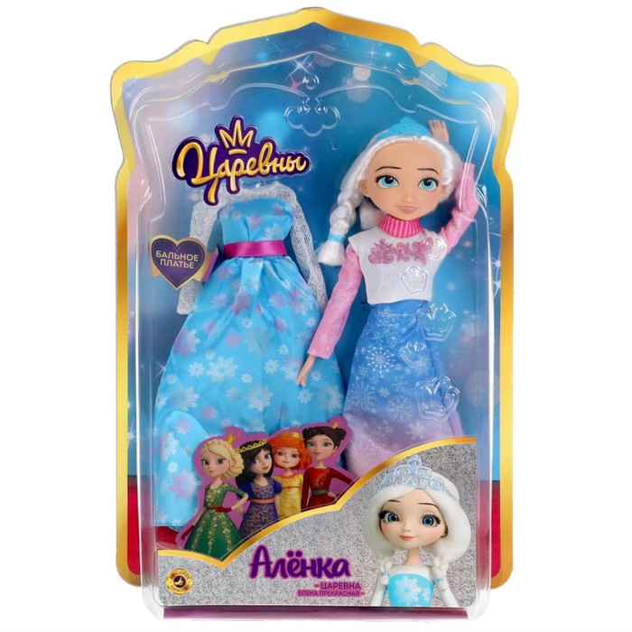 Кукла «Аленка» Царевны, в комплекте бальное платье, 29 см
Кукла «Аленка» Царевны, в комплекте бальное платье, 29 см