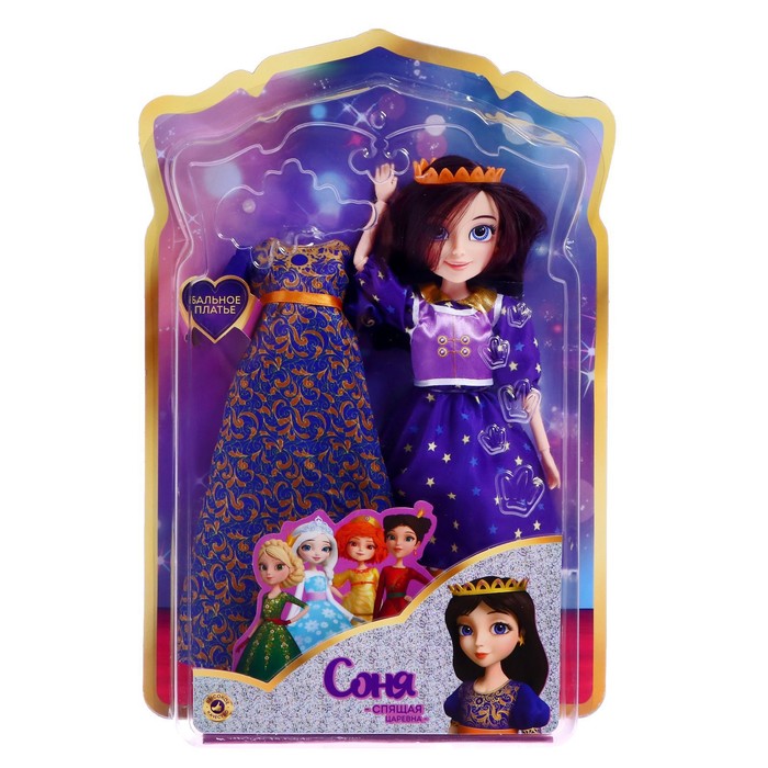 Кукла «Соня» Царевны, в комплекте бальное платье, 29 см
Кукла «Соня» Царевны, в комплекте бальное платье, 29 см