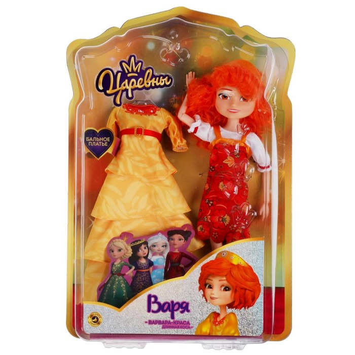 фото Кукла «варвара» царевны, в комплекте бальное платье, 29 см карапуз