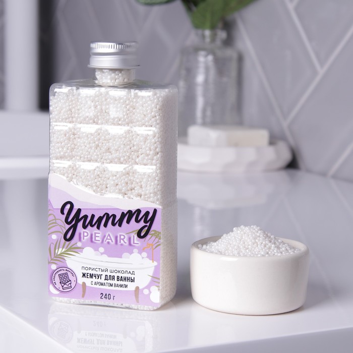 Жемчуг для ванны Yummy pearl, аромат ванили и шоколада, 240 г
Жемчуг для ванны Yummy pearl, аромат ванили и шоколада, 240 г