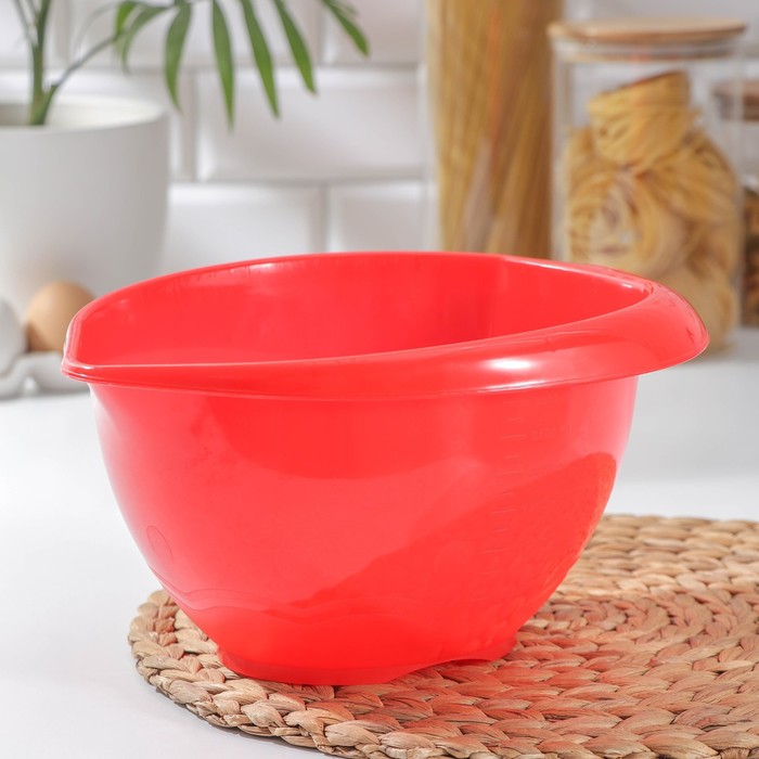 Миска для смешивания салата, 3 л, цвет МИКС
Миска для смешивания салата, 3 л, цвет МИКС