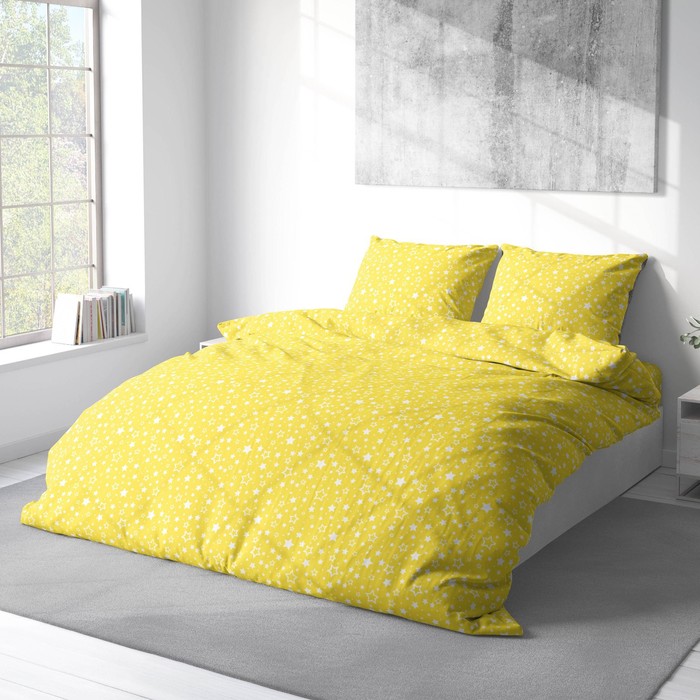 Постельное бельё 1.5 сп «Русский дом: Звёзды», жёлтый, размер 145х215 см, 150х215 см, 70х70 см, 2 шт, бязь, 100% хлопок
Постельное бельё 1.5 сп «Русский дом: Звёзды», жёлтый, размер 145х215 см, 150х215 см, 70х70 см, 2 шт, бязь, 100% хлопок