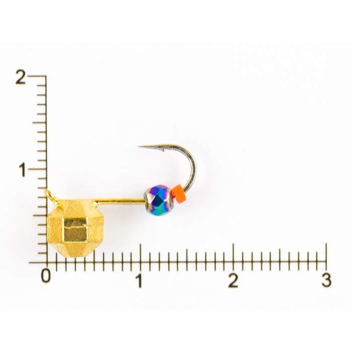 Мормышка вольфрамовая Шар с большими гранями с ушком d6,5, золото (5 шт) DS Fishing