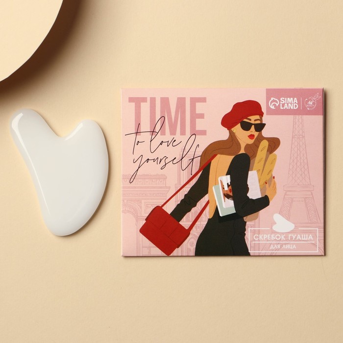 Скребок гуаша для лица "Time", 7,5 х 5 см.
Скребок гуаша для лица "Time", 7,5 х 5 см.