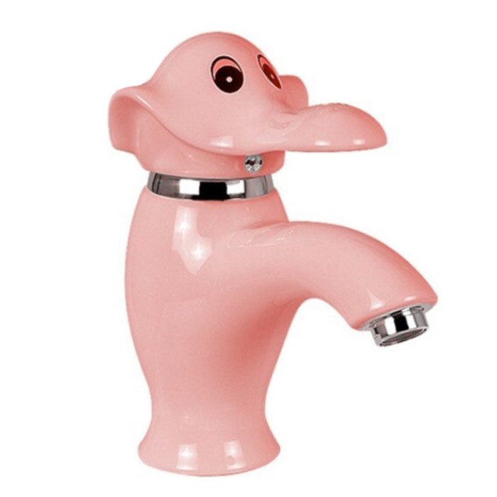 фото Раковина детская comforty 0991p, донный клапан dk-02p, пьедестал p0991p, смеситель 01p, розовая