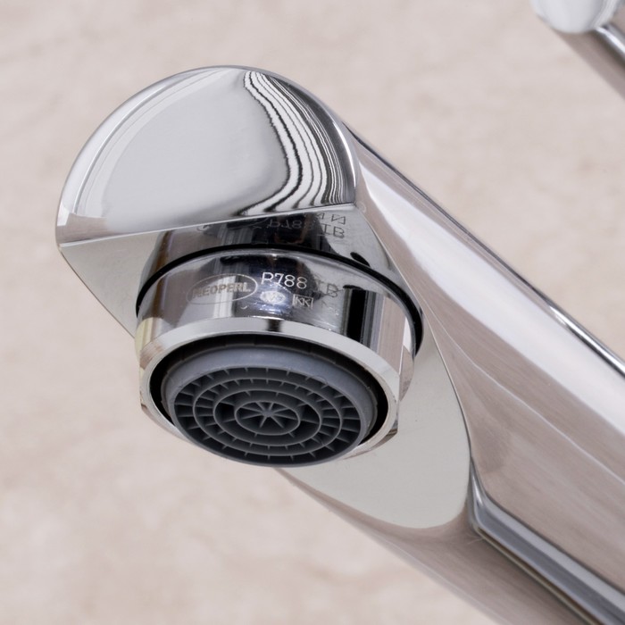 фото Смеситель для раковины wasserkraft main 4103h, однорычажный, излив 197 мм, хром