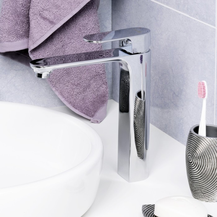 фото Смеситель для раковины wasserkraft dinkel 5803h, однорычажный, излив 169 мм, хром