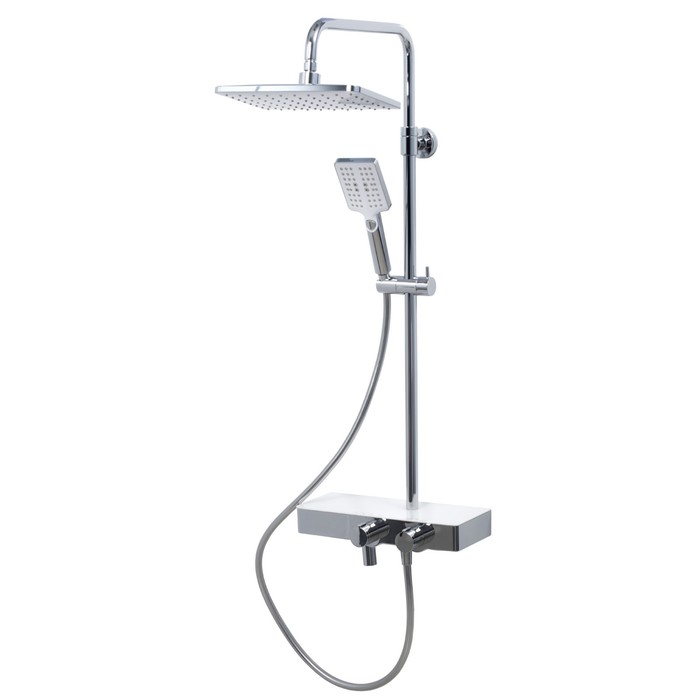 Душевая система WasserKraft A11301, смеситель термостат, лейка, стойка, верхний душ, хром
Душевая система WasserKraft A11301, смеситель термостат, лейка, стойка, верхний душ, хром