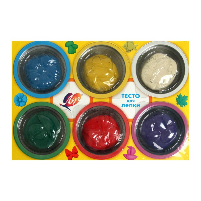 Тесто для лепки «Кроха», 6 цветов (крышки-формочки)
Тесто для лепки «Кроха», 6 цветов (крышки-формочки)