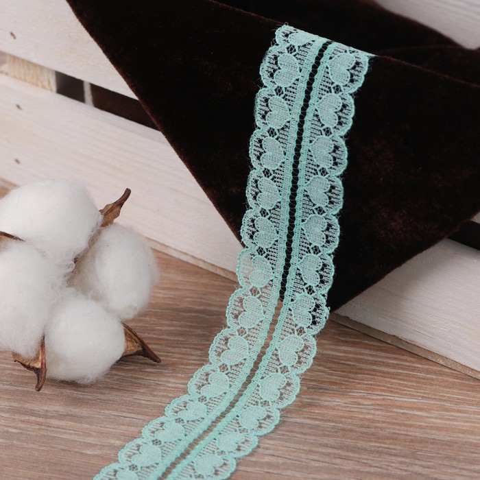 Кружево капроновое, 30 мм × 10 ± 1 м, цвет мятный
Кружево капроновое, 30 мм × 10 ± 1 м, цвет мятный
