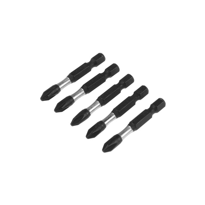 Биты ударные NEO 09-576, PH2 х 50 мм, 1/4", S2, система поглощения крутящего момента, 5 шт.