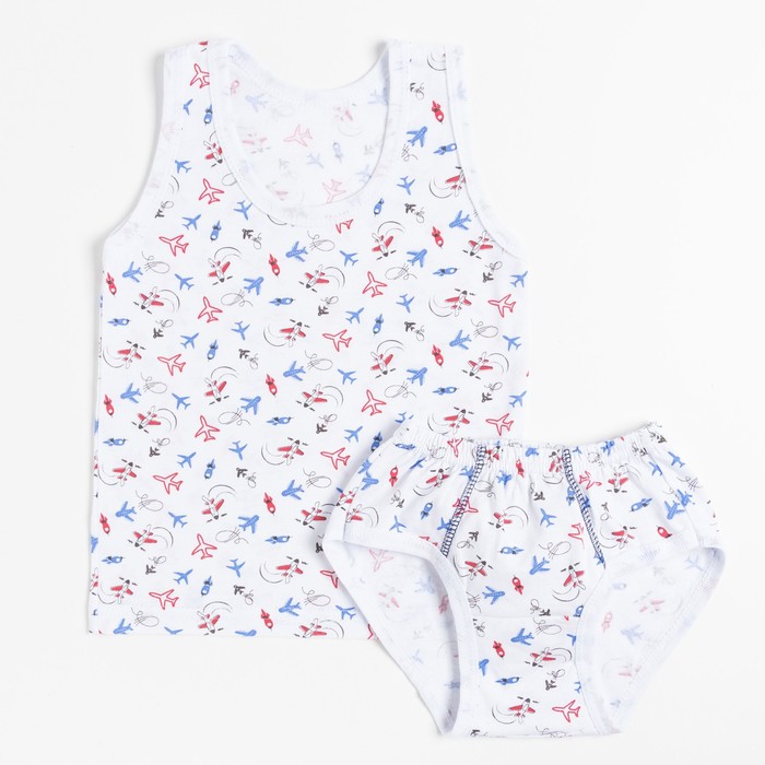 Комплект для мальчика (майка, трусы), МИКС, рост 86-92 см
Комплект для мальчика (майка, трусы), МИКС, рост 86-92 см