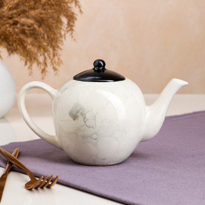 Чайник для заварки "Мраморный", керамика, 0.7 л
Чайник для заварки "Мраморный", керамика, 0.7 л