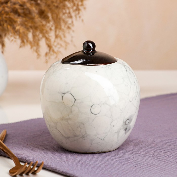 Сахарница "Мраморная", керамика, 0.7 л
Сахарница "Мраморная", керамика, 0.7 л