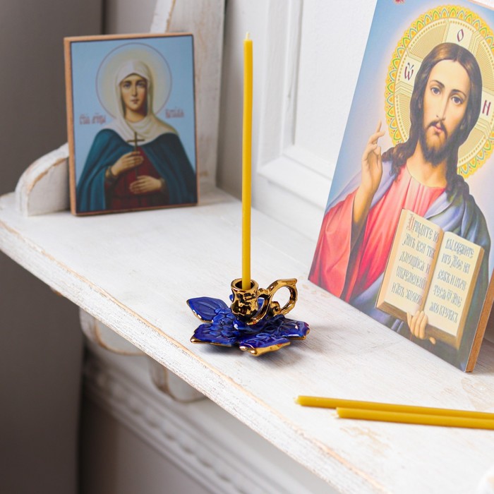 Подсвечник "Листик", синий, 5,5 см
Подсвечник "Листик", синий, 5,5 см