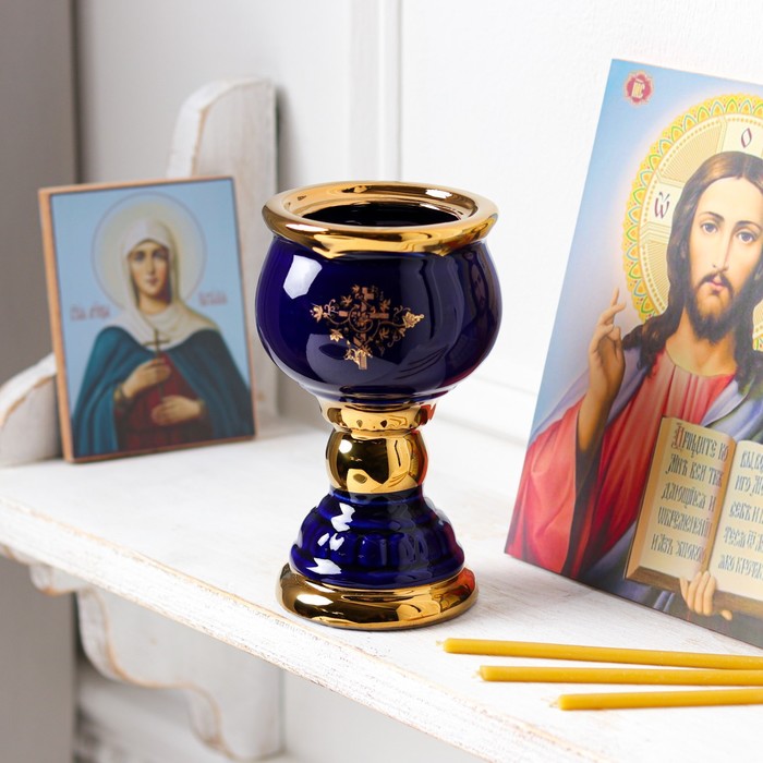 Потир церковный, керамика, 15 см
Потир церковный, керамика, 15 см