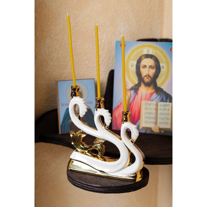 Подсвечник "Волна", белый, керамика, 16 см
Подсвечник "Волна", белый, керамика, 16 см