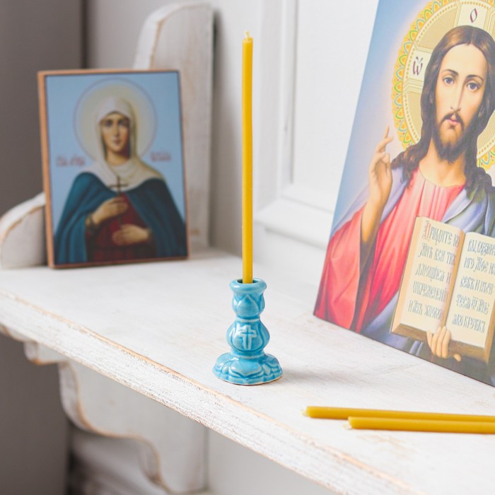 Подсвечник "Пешка", бирюзовый, керамика, 17 см
Подсвечник "Пешка", бирюзовый, керамика, 17 см