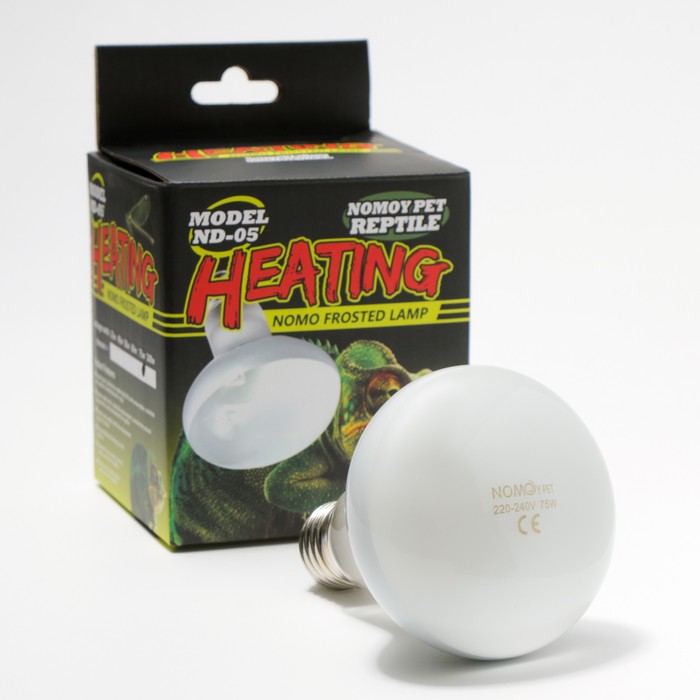 Лампа для террариума UVA NomoyPet, дневной свет, 75 Вт, цоколь Е27
Лампа для террариума UVA NomoyPet, дневной свет, 75 Вт, цоколь Е27