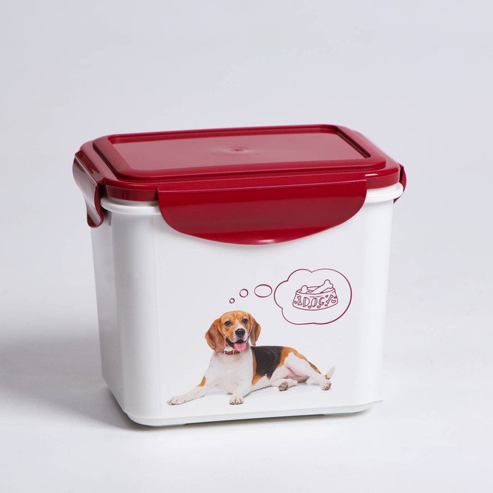 Контейнер для собачьего корма и лакомств 0,9 л, бордовый
Контейнер для собачьего корма и лакомств 0,9 л, бордовый