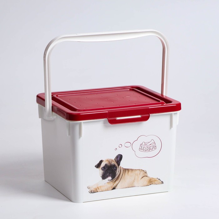 Контейнер для собачьего корма 5,3 л, бордовый
Контейнер для собачьего корма 5,3 л, бордовый