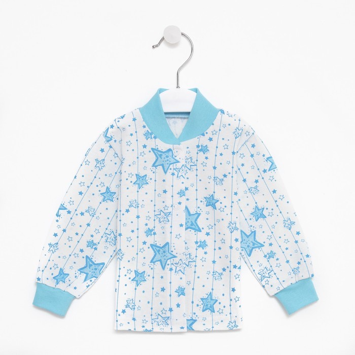 Кофточка на кнопках, цвет белый/голубой, рост 74 см
Кофточка на кнопках, цвет белый/голубой, рост 74 см