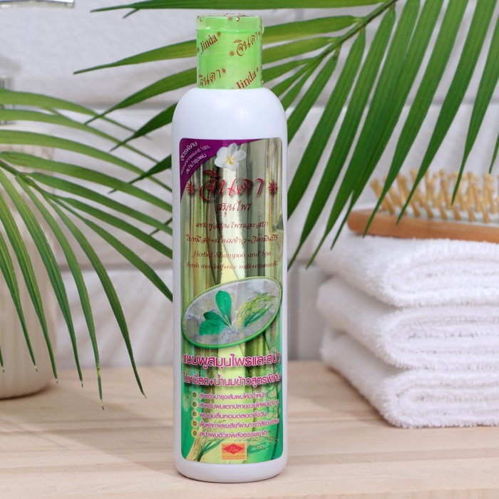 Шампунь для волос Jinda Herbal Shampoo Rice and Milk травяной, 250 мл
Шампунь для волос Jinda Herbal Shampoo Rice and Milk травяной, 250 мл