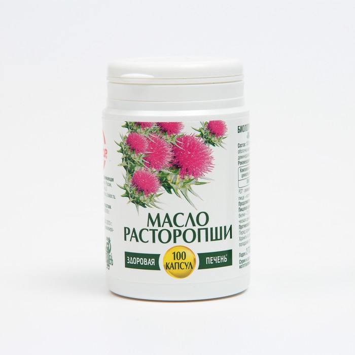 Масло расторопши, 100 капсул 
Масло расторопши, 100 капсул