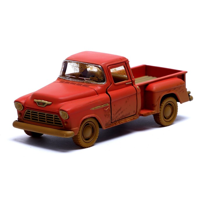 Машина металлическая 1955 Chevy Stepside Pick-up, 1:32, открываются двери, инерция, цвет красный