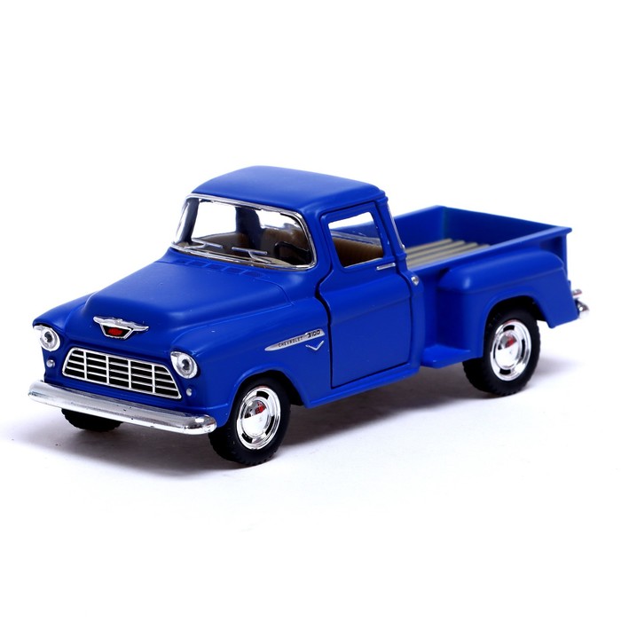 Машина металлическая 1955 Chevy Stepside Pick-up, 1:32, открываются двери, инерция, цвет синий 
Машина металлическая 1955 Chevy Stepside Pick-up, 1:32, открываются двери, инерция, цвет синий