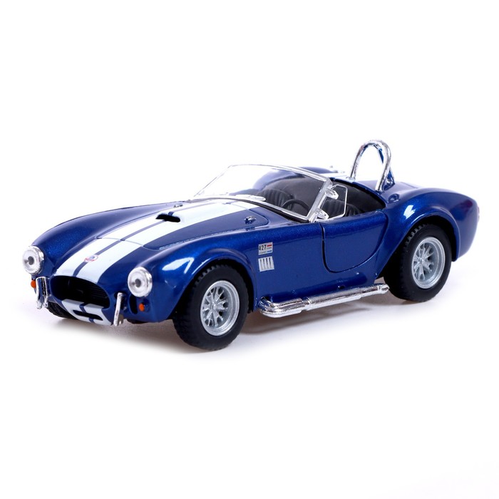 Машина металлическая 1965 Shelby Cobra 427, 1:32, открываются двери, инерция, цвет синий
Машина металлическая 1965 Shelby Cobra 427, 1:32, открываются двери, инерция, цвет синий